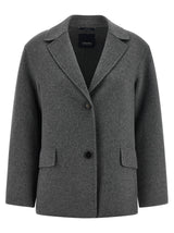 Blazer gris en laine vierge 'S Max Mara
