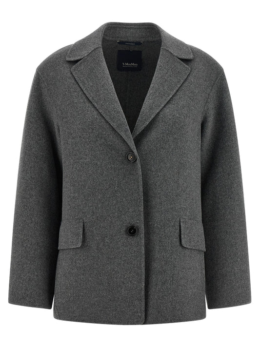 Blazer gris en laine vierge 'S Max Mara