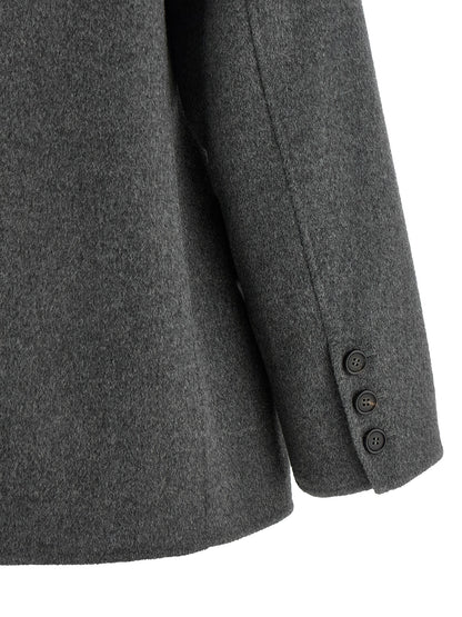 'S Max Mara Gray Virgin Wool Blazer