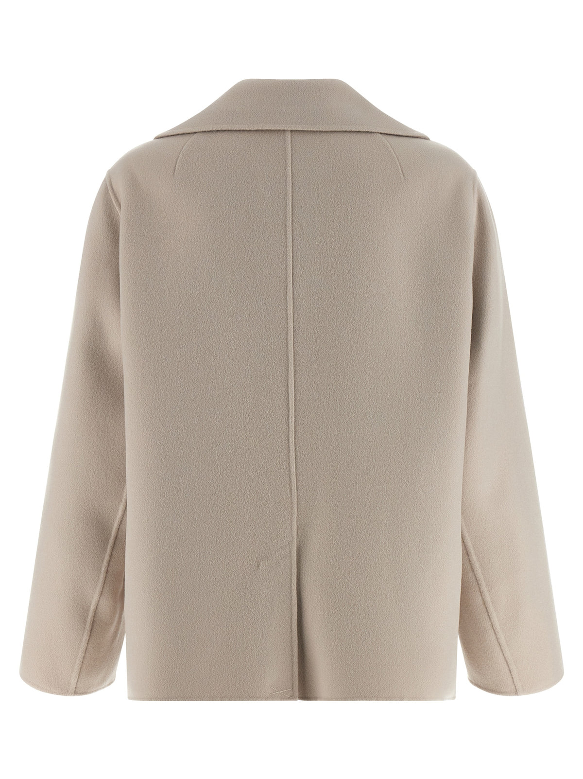 'S Max Mara Beige Virgin Wool Biker Jacket