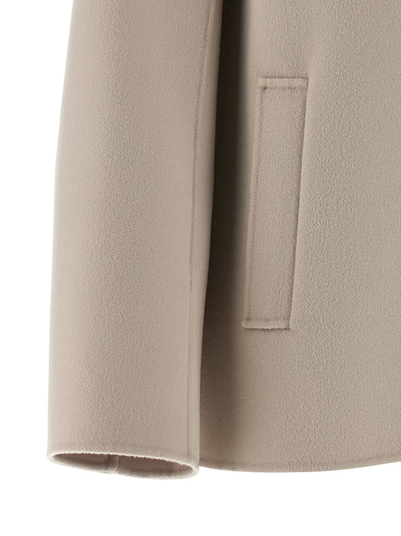Veste de motard beige en laine vierge 'S Max Mara