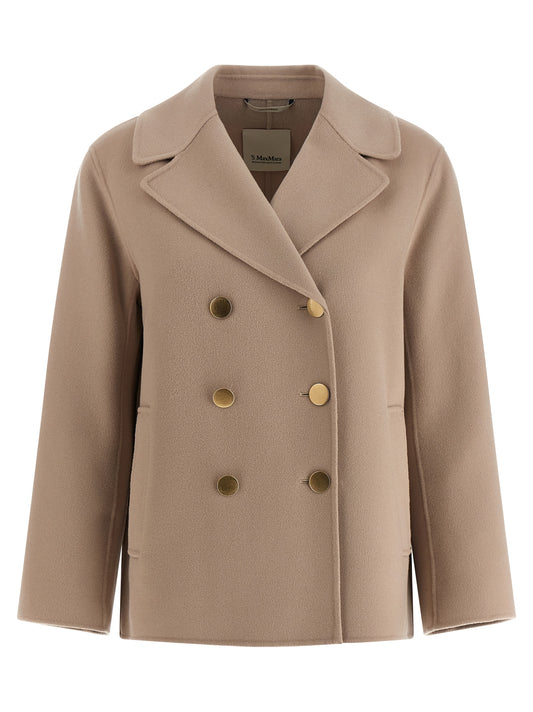 'S Max Mara Beige Virgin Wool Blazer