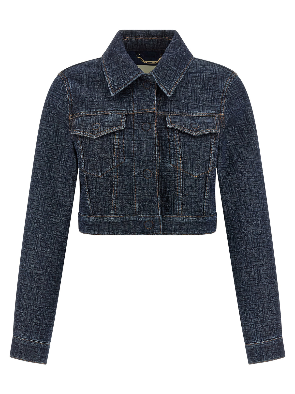 Fendi Blue Cotton Denim Jacket - Iconic Style