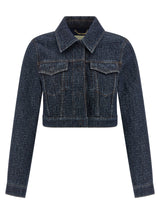 Fendi Blue Cotton Denim Jacket - Iconic Style