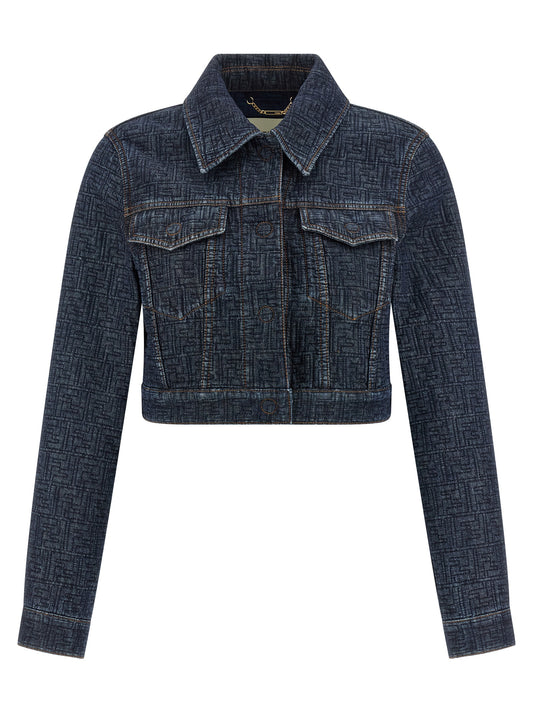 Fendi Blue Cotton Denim Jacket - Iconic Style