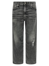 Jean boyfriend gris en coton R13