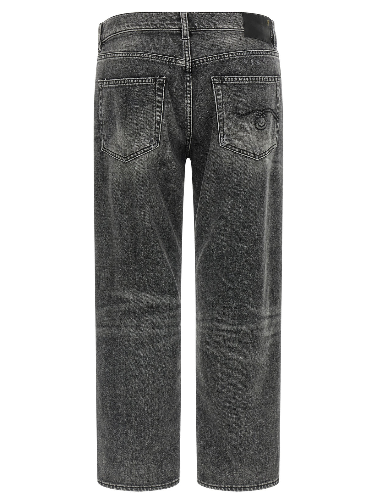 Jean boyfriend gris en coton R13
