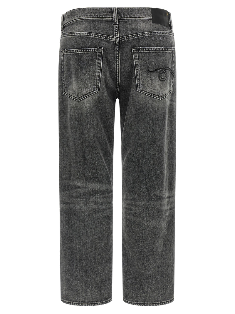 R13 Gray Cotton Boyfriend Jeans