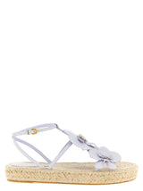 Zimmermann Purple Cowhide Flat Sandals - Chic Coastal Style