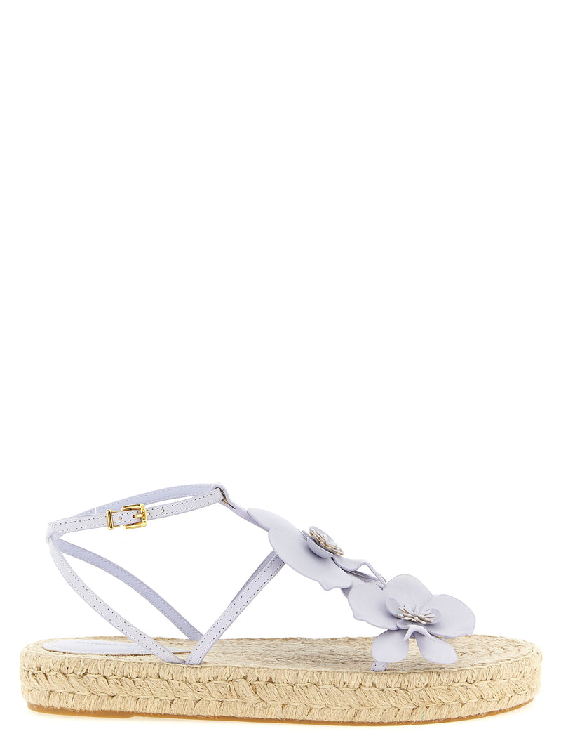 Zimmermann Purple Cowhide Flat Sandals - Chic Coastal Style