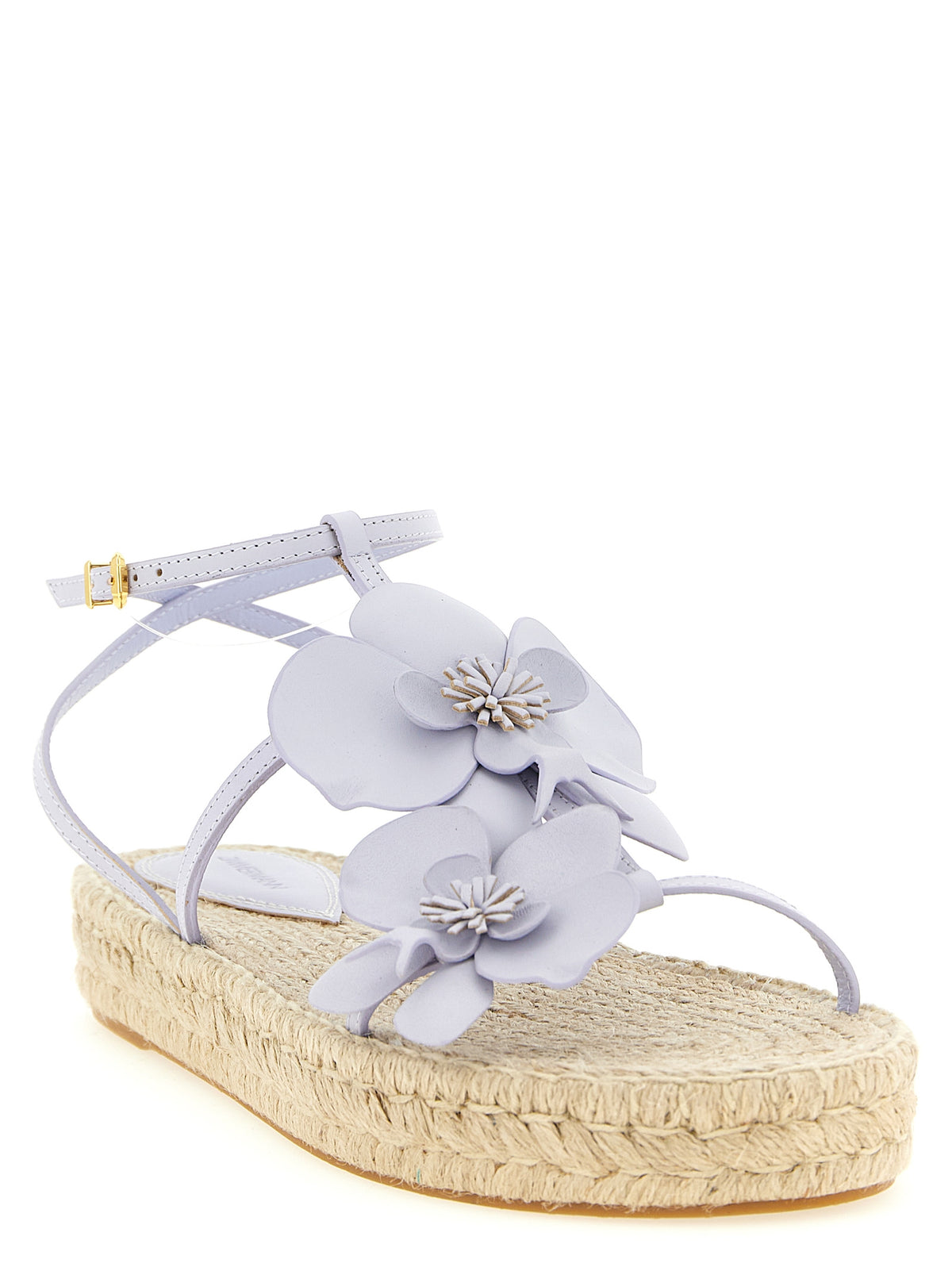 Zimmermann Purple Cowhide Flat Sandals - Chic Coastal Style