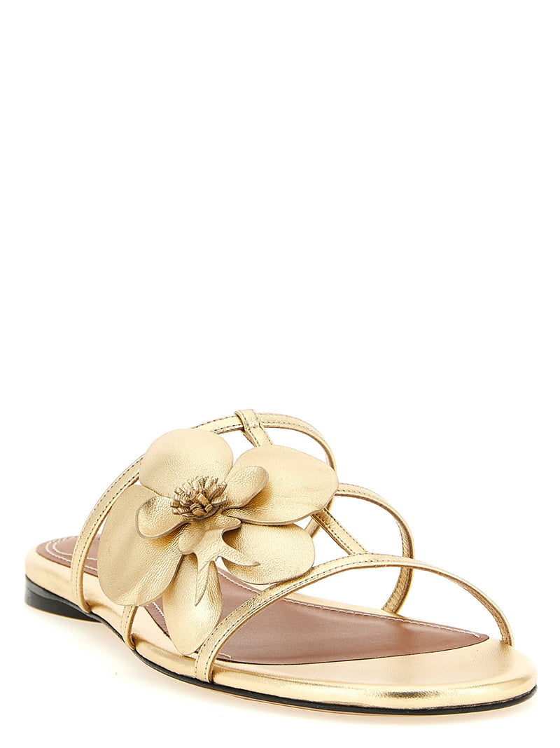 Zimmermann Gold Leather Slides - Elegant and Chic Footwear