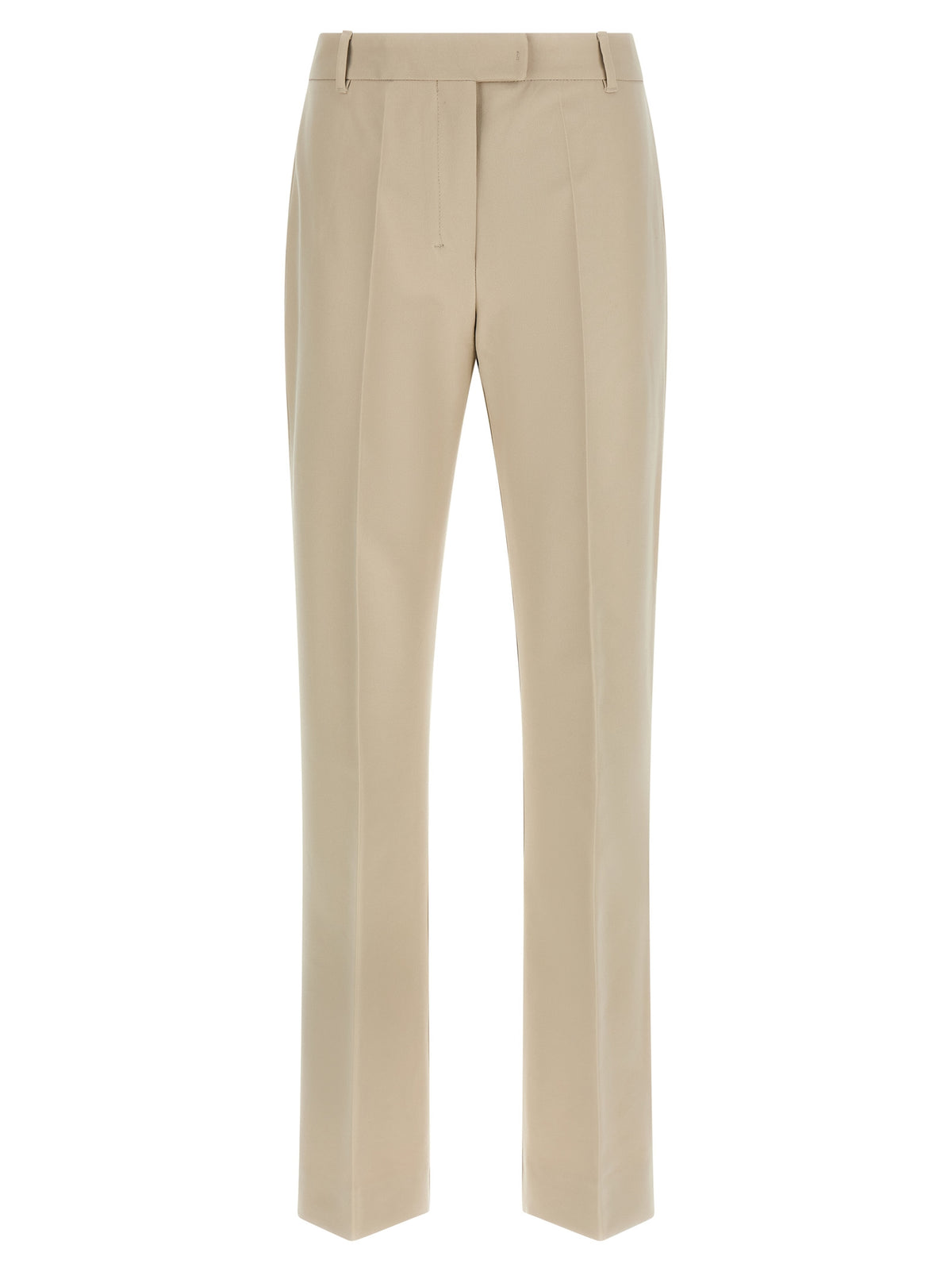 'S Max Mara Beige Cotton Cropped Pants - Chic & Comfortable