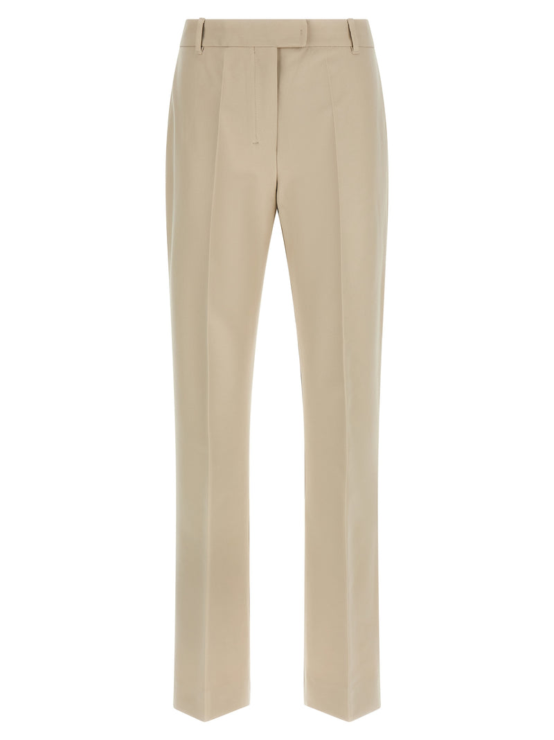 'S Max Mara 'SmmFatina' Beige Cotton Cropped Pants