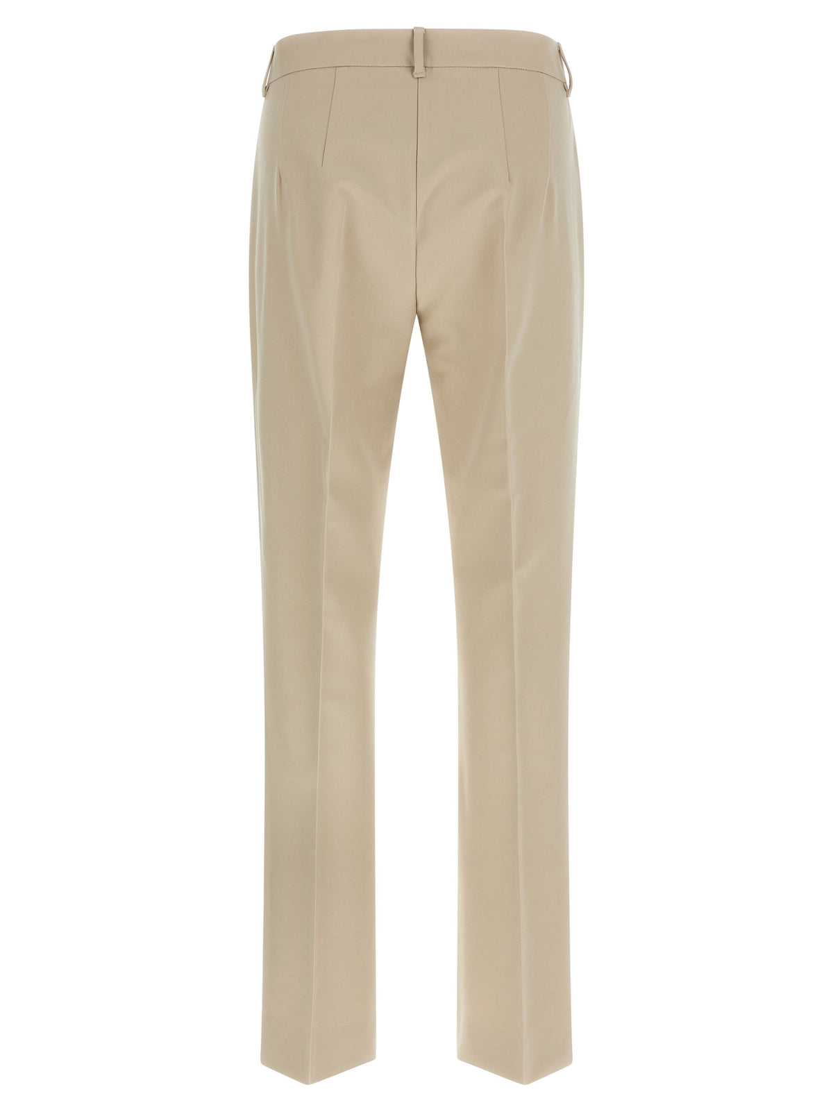 'S Max Mara Beige Cotton Cropped Pants - Chic & Comfortable