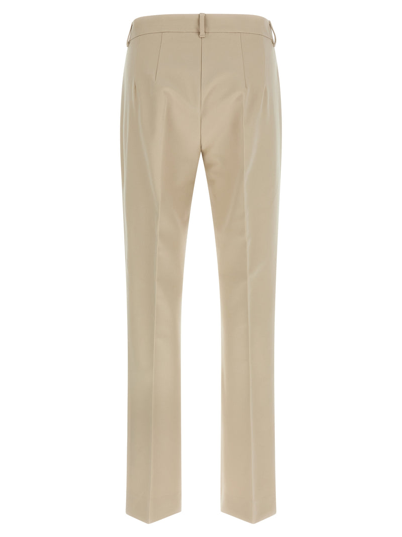 'S Max Mara 'SmmFatina' Beige Cotton Cropped Pants