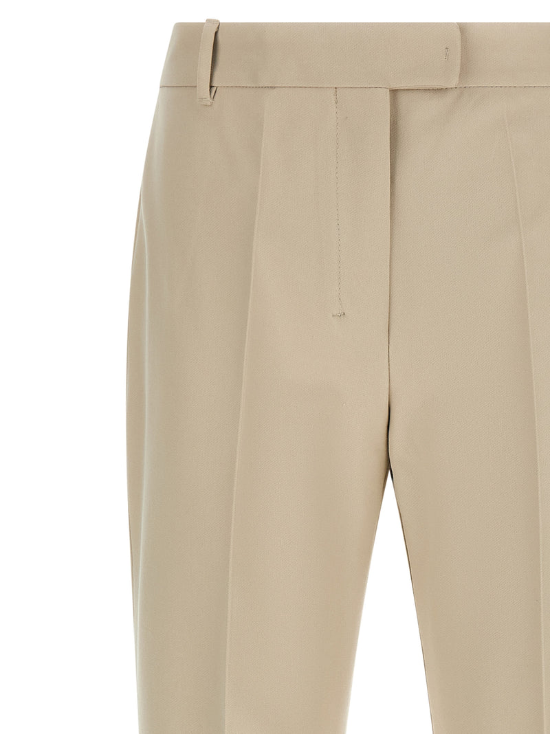 'S Max Mara 'SmmFatina' Beige Cotton Cropped Pants