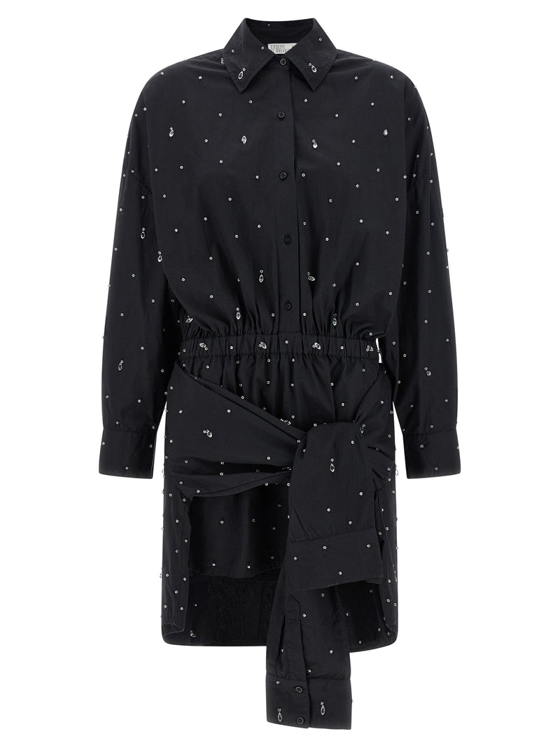 Giuseppe Di Morabito Robe Courte en Coton Noire