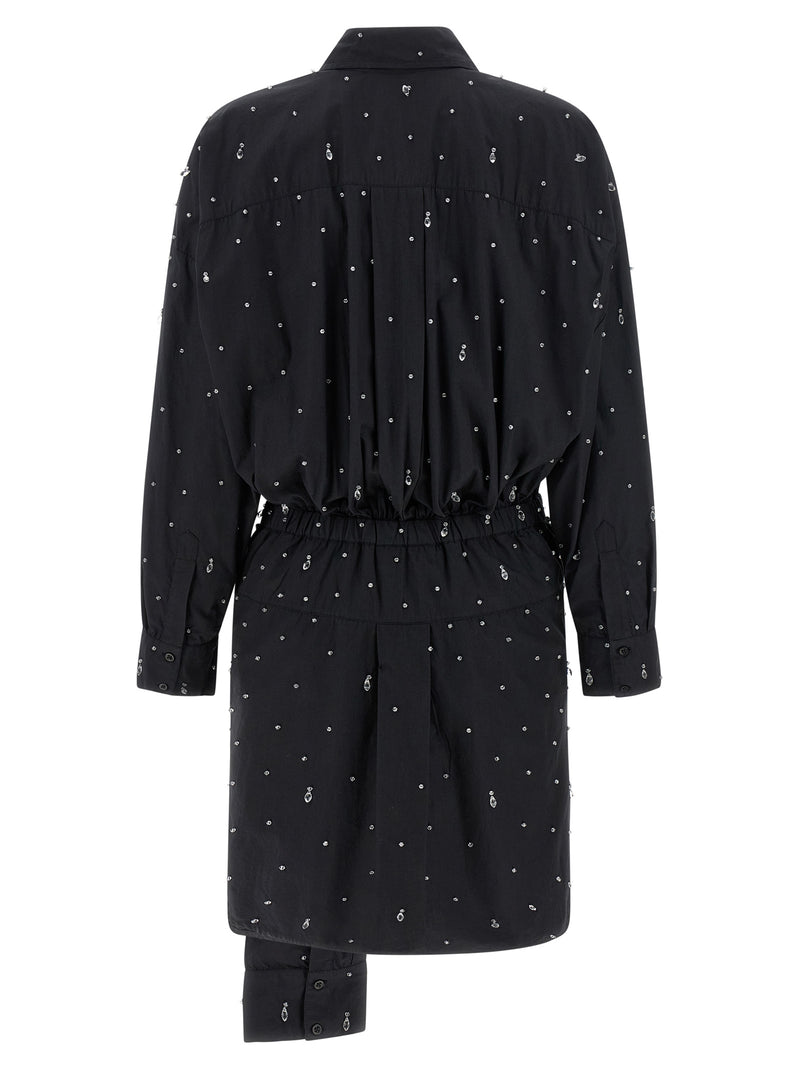 Giuseppe Di Morabito Robe Courte en Coton Noire