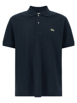 Polo Lacoste bleu en coton