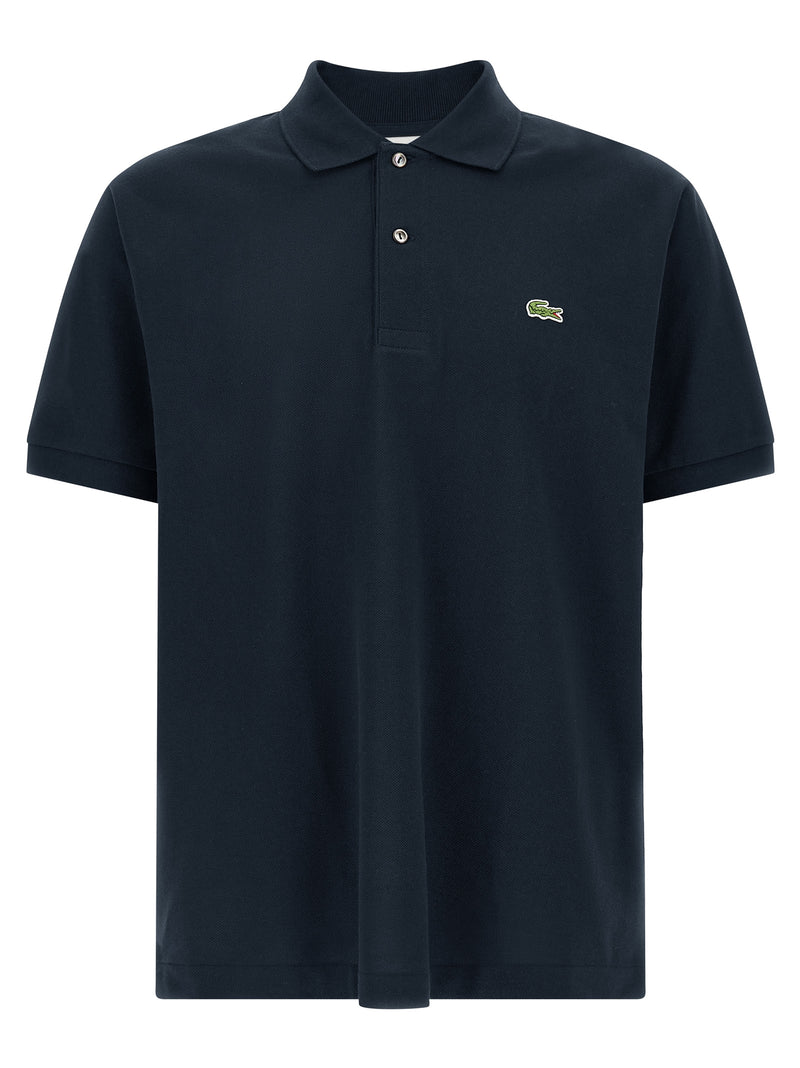 Polo Lacoste bleu en coton