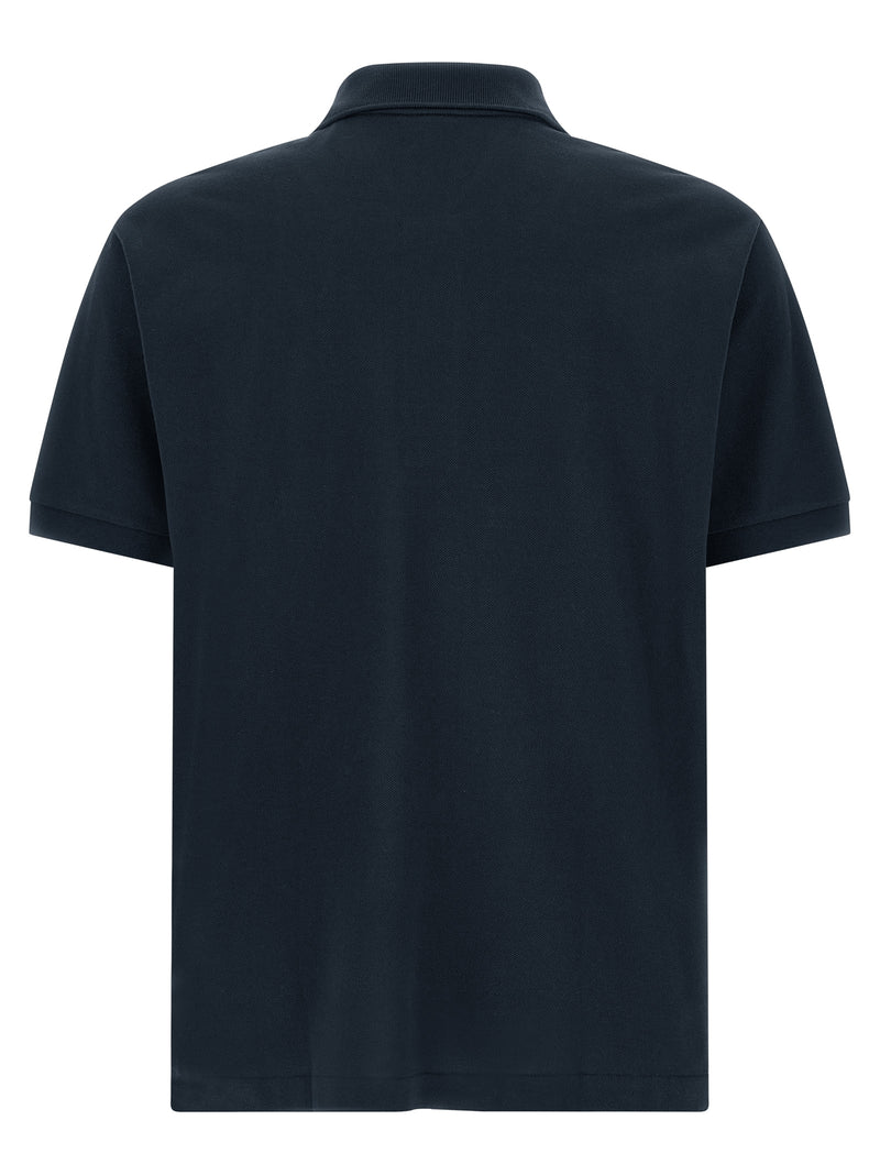 Polo Lacoste bleu en coton
