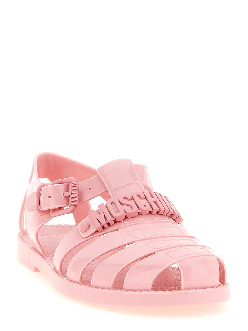 Moschino Multicolor PVC Flat Sandals for Women
