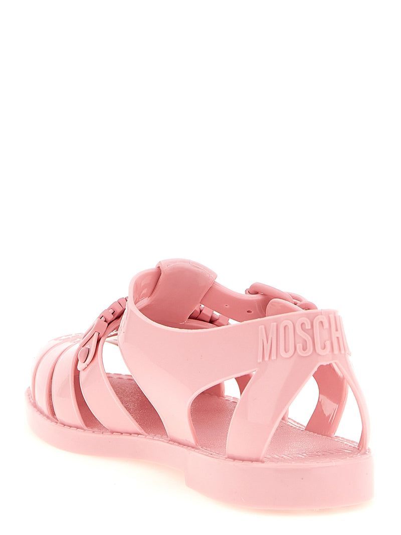 Moschino Multicolor PVC Flat Sandals for Women