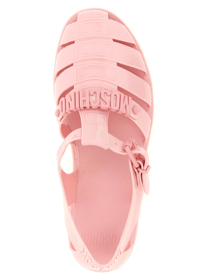 Moschino Multicolor PVC Flat Sandals for Women