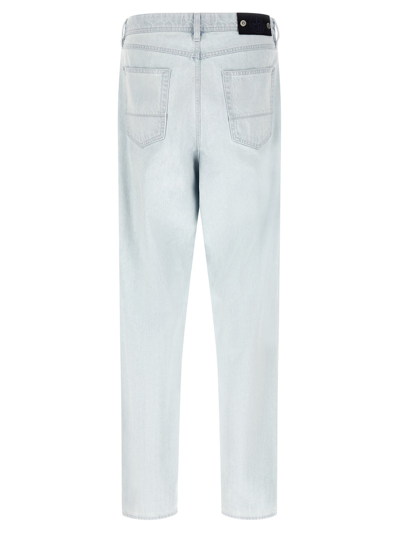 Jean droit en coton bleu Stone Island