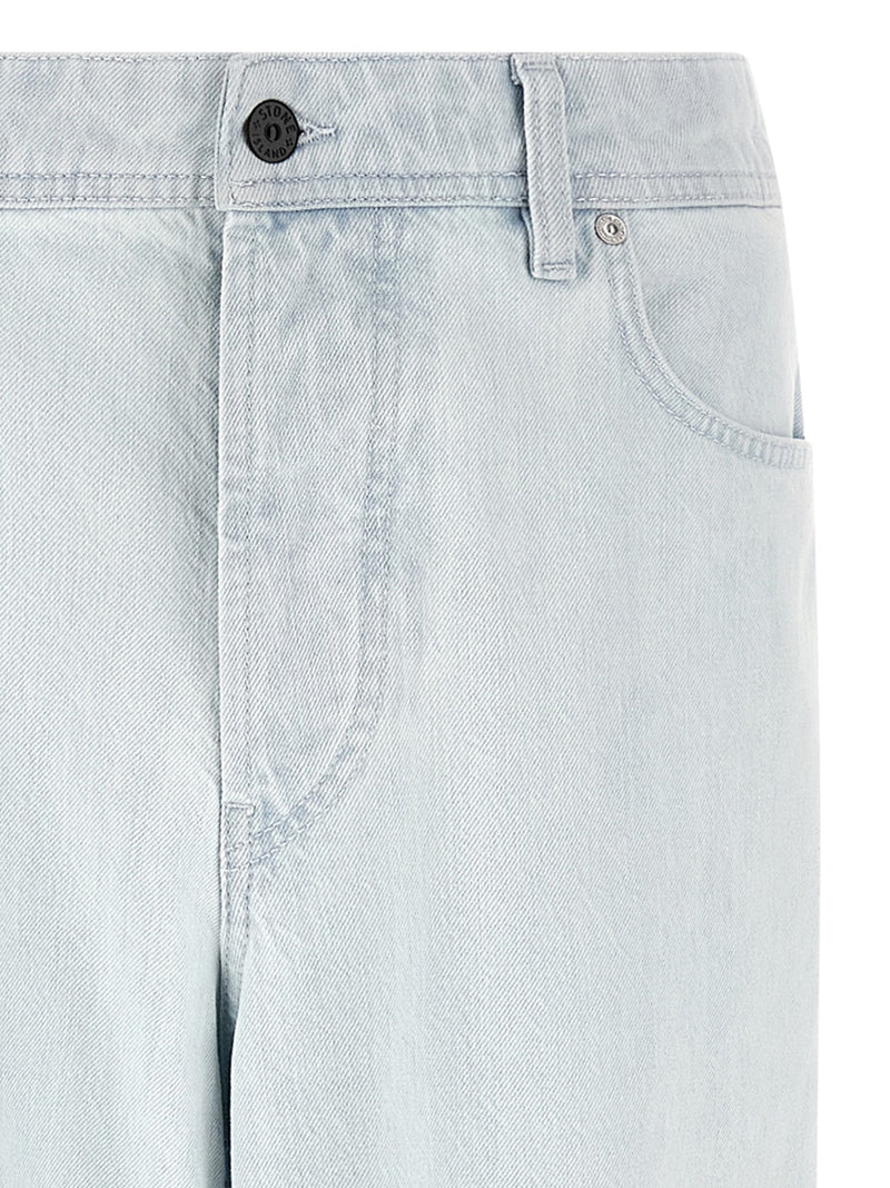 Jean droit en coton bleu Stone Island