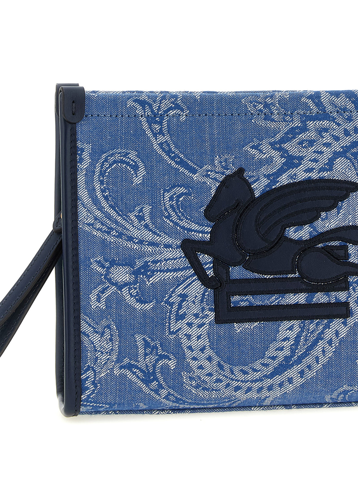 Pochette Etro en coton bleu