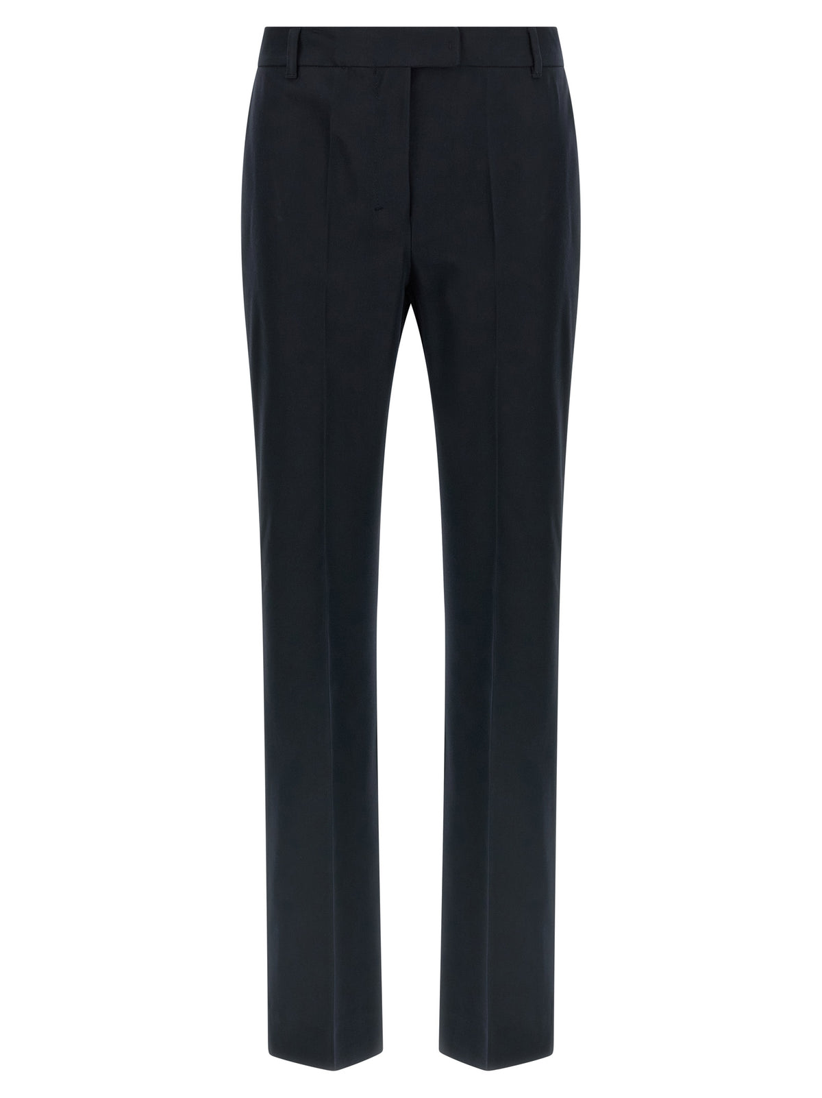 Pantalon évasé en coton bleu 'S Max Mara