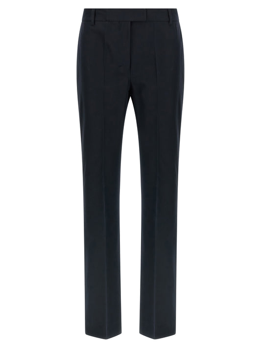 Pantalon évasé en coton bleu 'S Max Mara