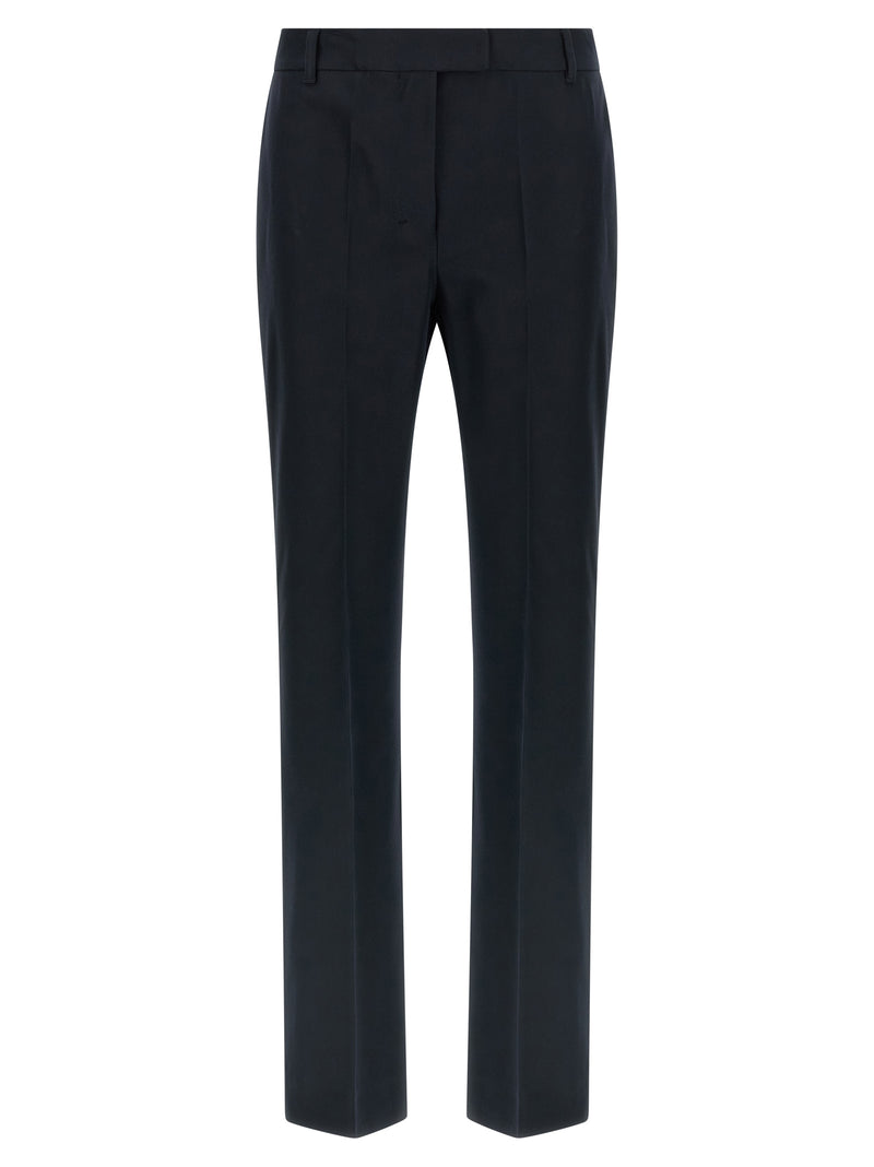 Pantalon évasé en coton bleu 'S Max Mara