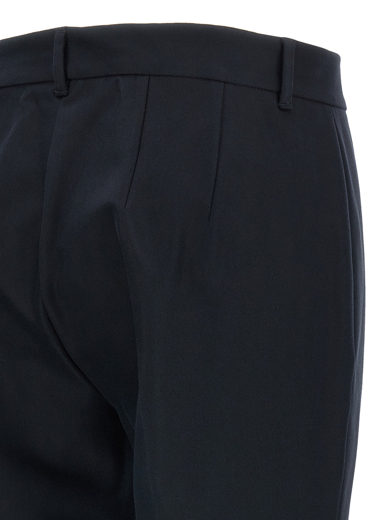 Pantalon évasé en coton bleu 'S Max Mara