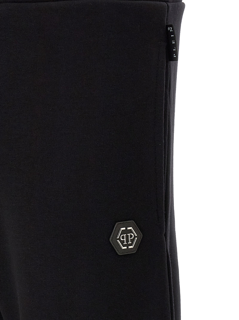 Philipp Plein Black Cotton Joggers (Workout Pants)