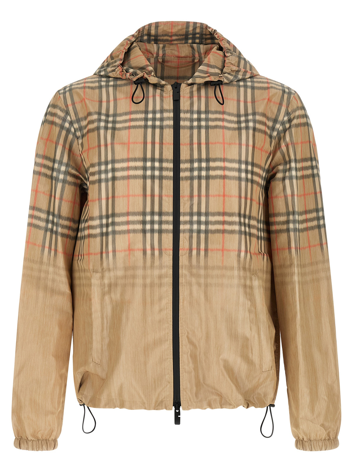 Veste coupe-vent Burberry beige en viscose