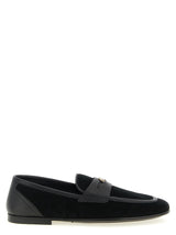 Dolce & Gabbana Ariosto Black Calfskin Slip-On Loafers
