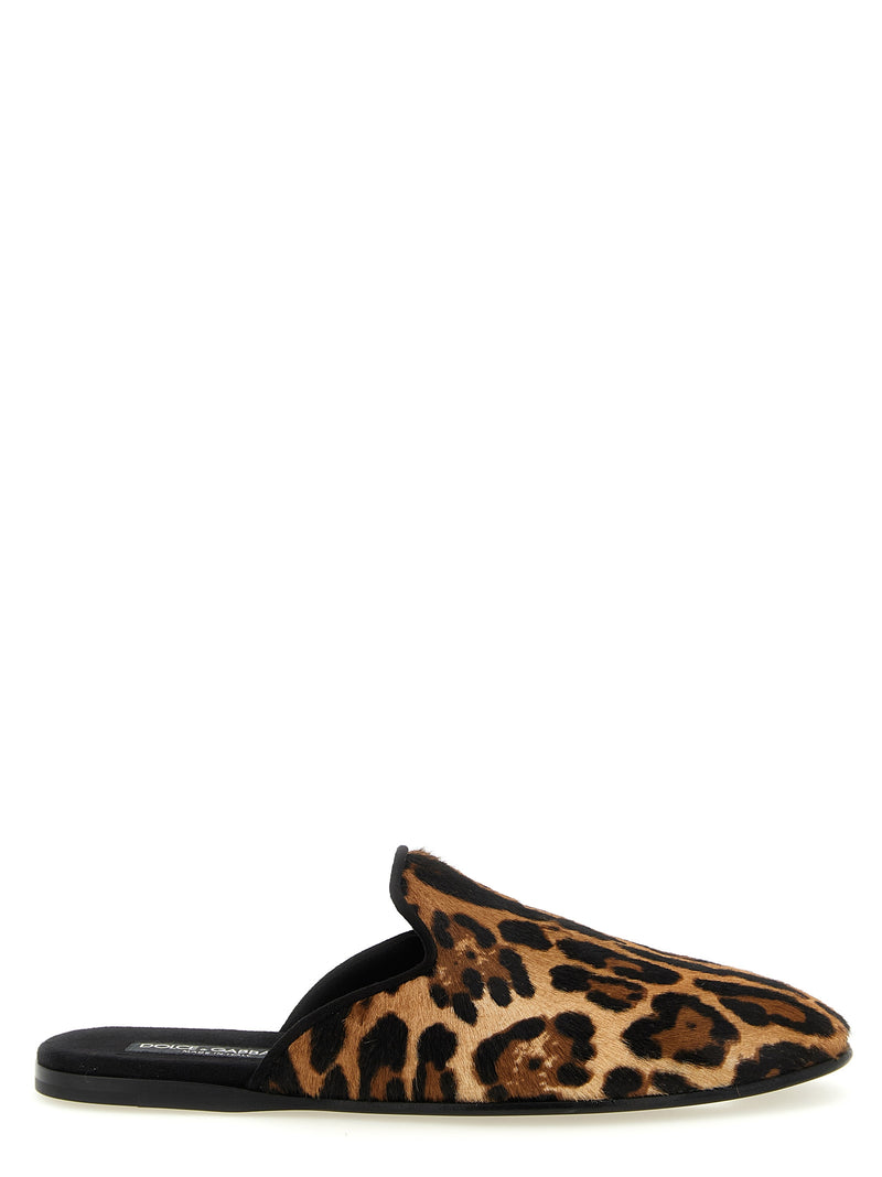 Dolce & Gabbana Brown Calfskin Flats - Young Pope Collection