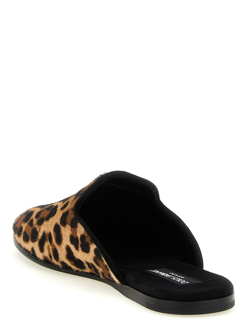 Dolce & Gabbana Brown Calfskin Flats - Young Pope Collection