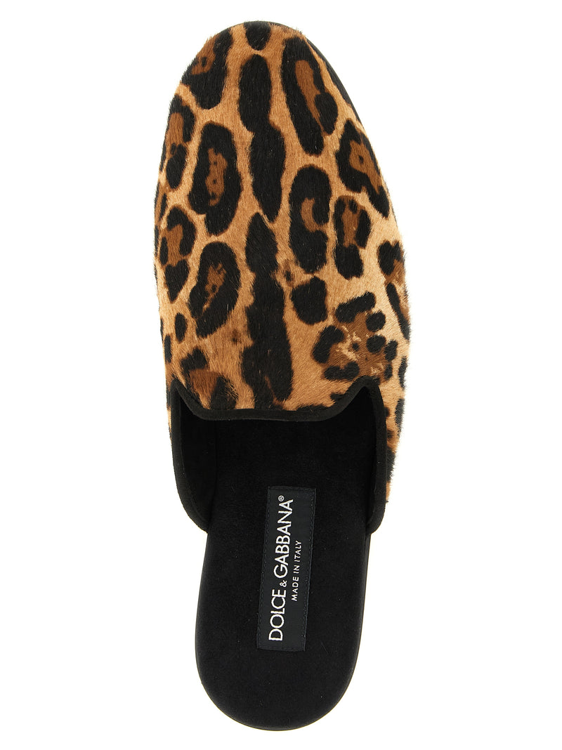 Dolce & Gabbana Brown Calfskin Flats - Young Pope Collection