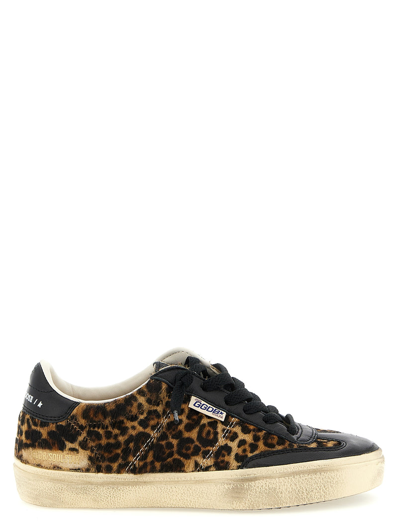 Baskets basses Golden Goose en cuir de vachette multicolore