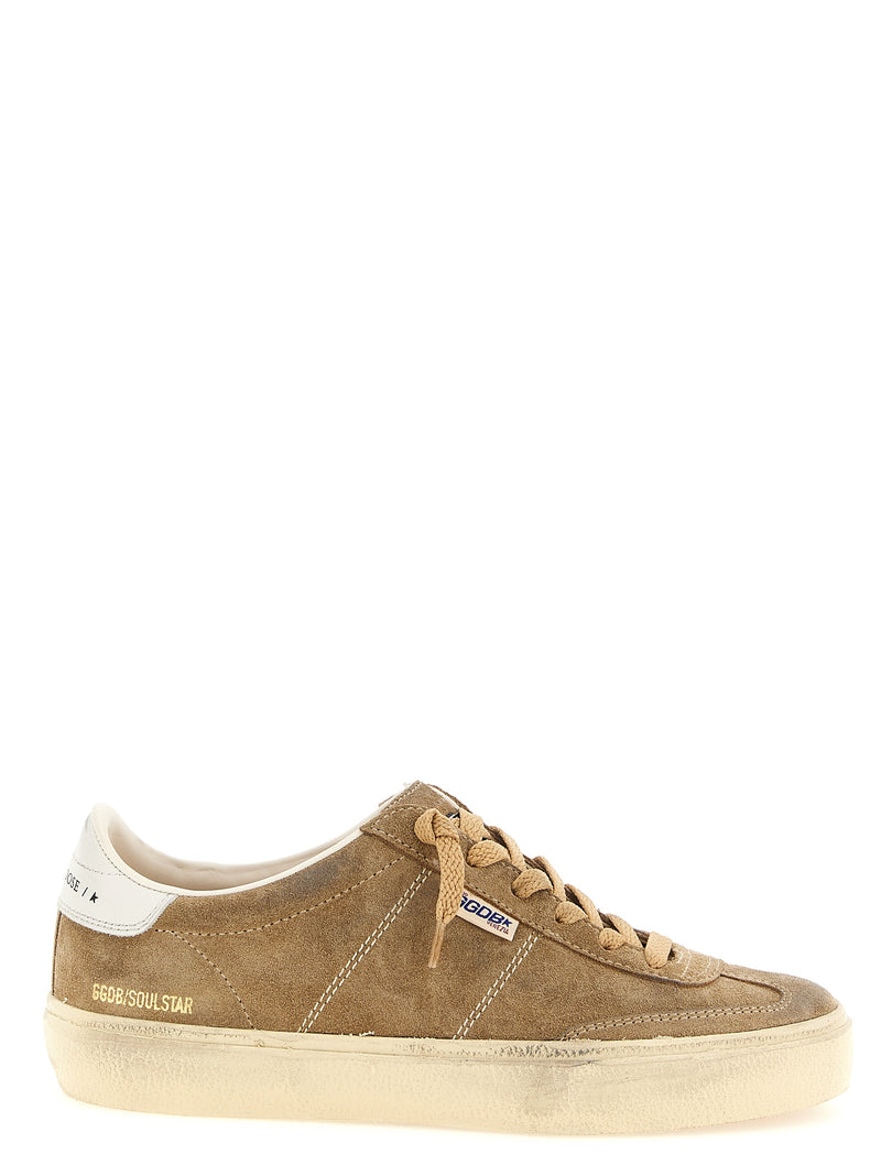 Golden Goose Soul Star Brown Cowhide Low Top Sneakers
