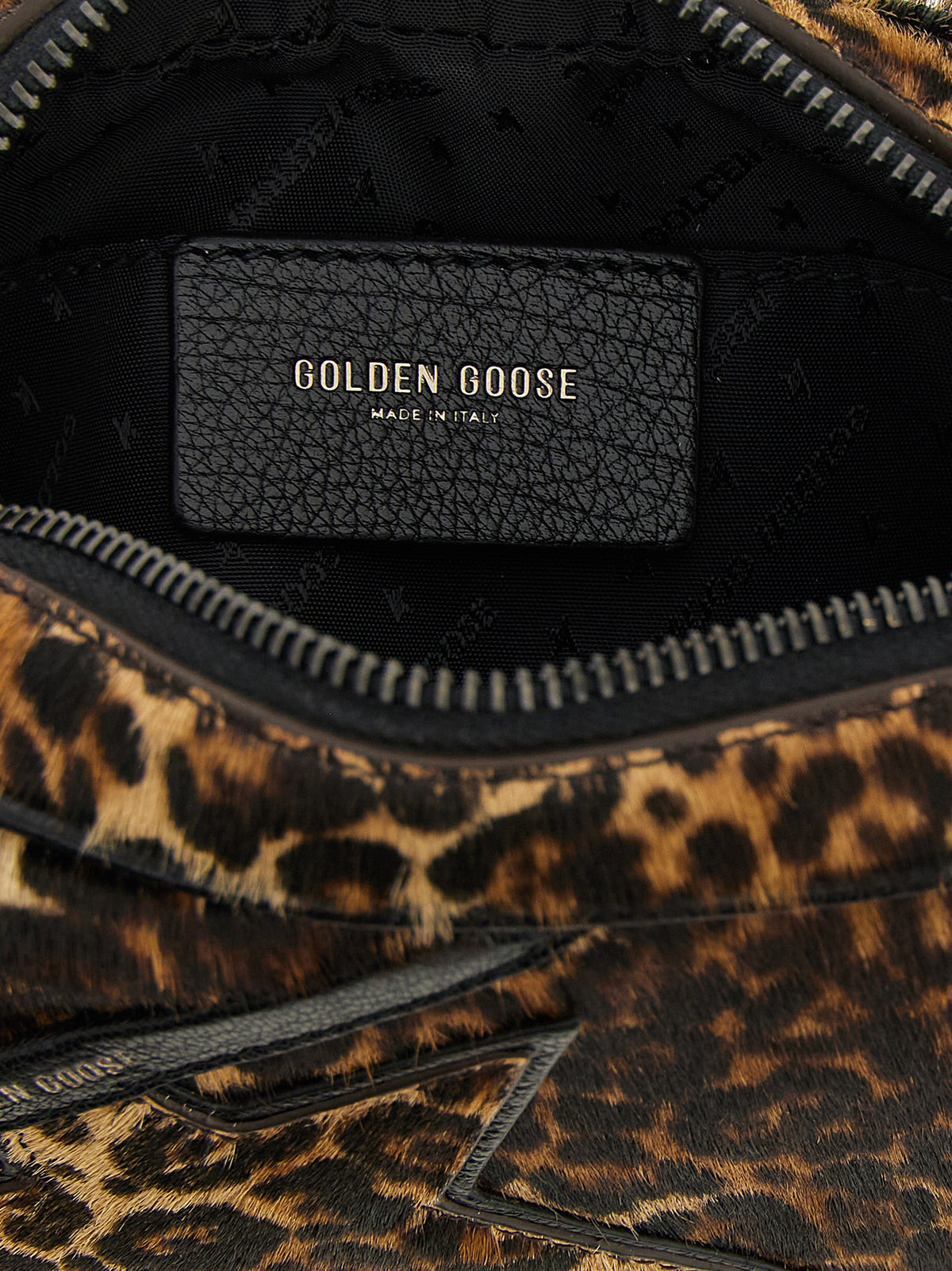 Sac bandoulière Golden Goose en cuir de vachette multicolore