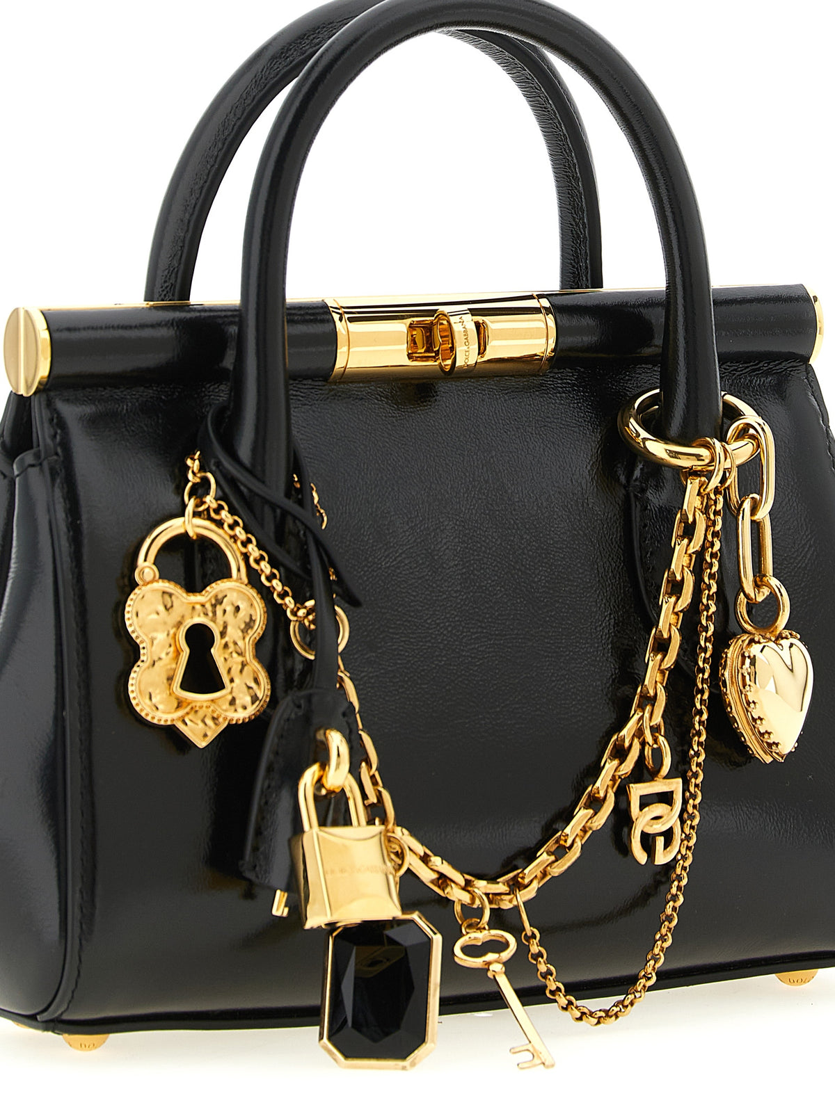 Dolce & Gabbana Marlene Mini Black Calfskin Handbag