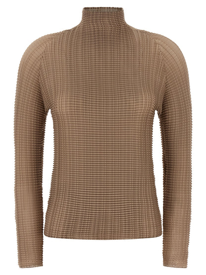 Issey Miyake Beige Polyester Blouse