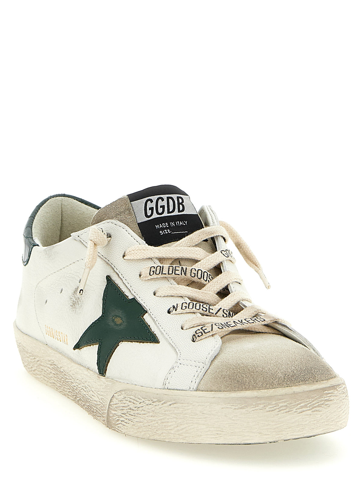 Golden Goose Bicolor Goatskin Sneakers - Superstar Style