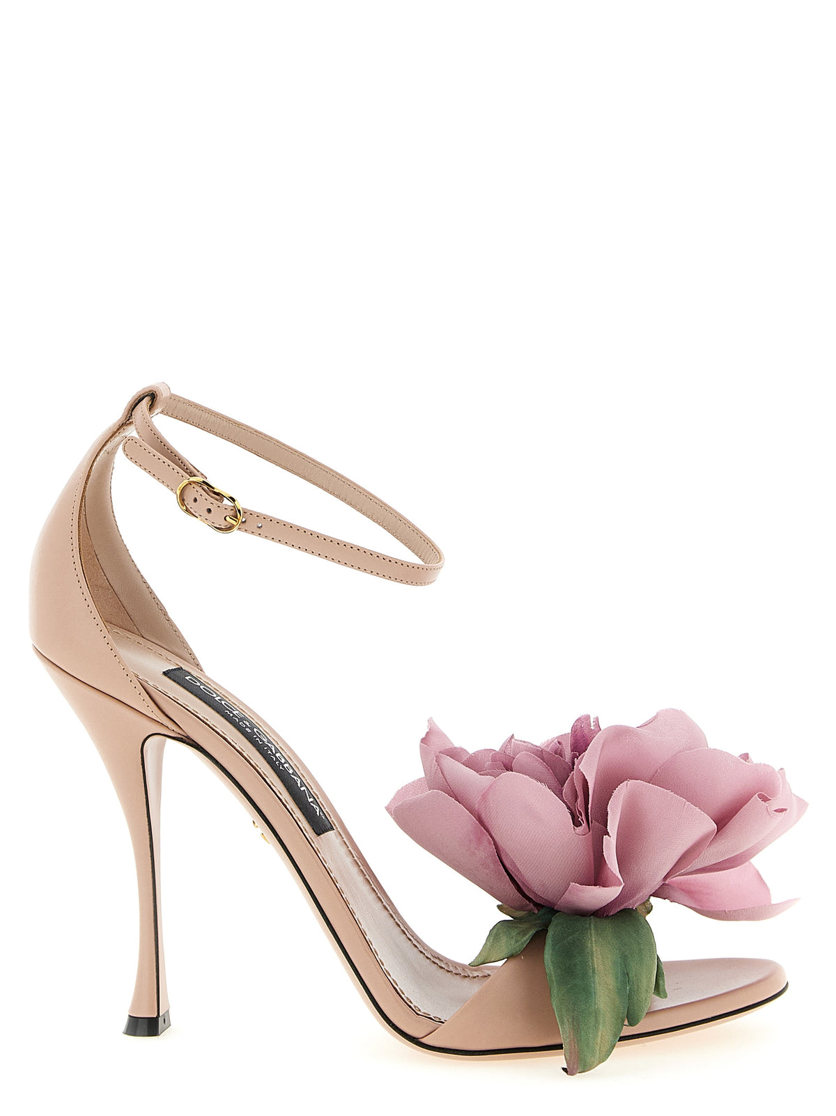 Dolce & Gabbana Desirée Multicolor Calfskin Stiletto Heel Sandals