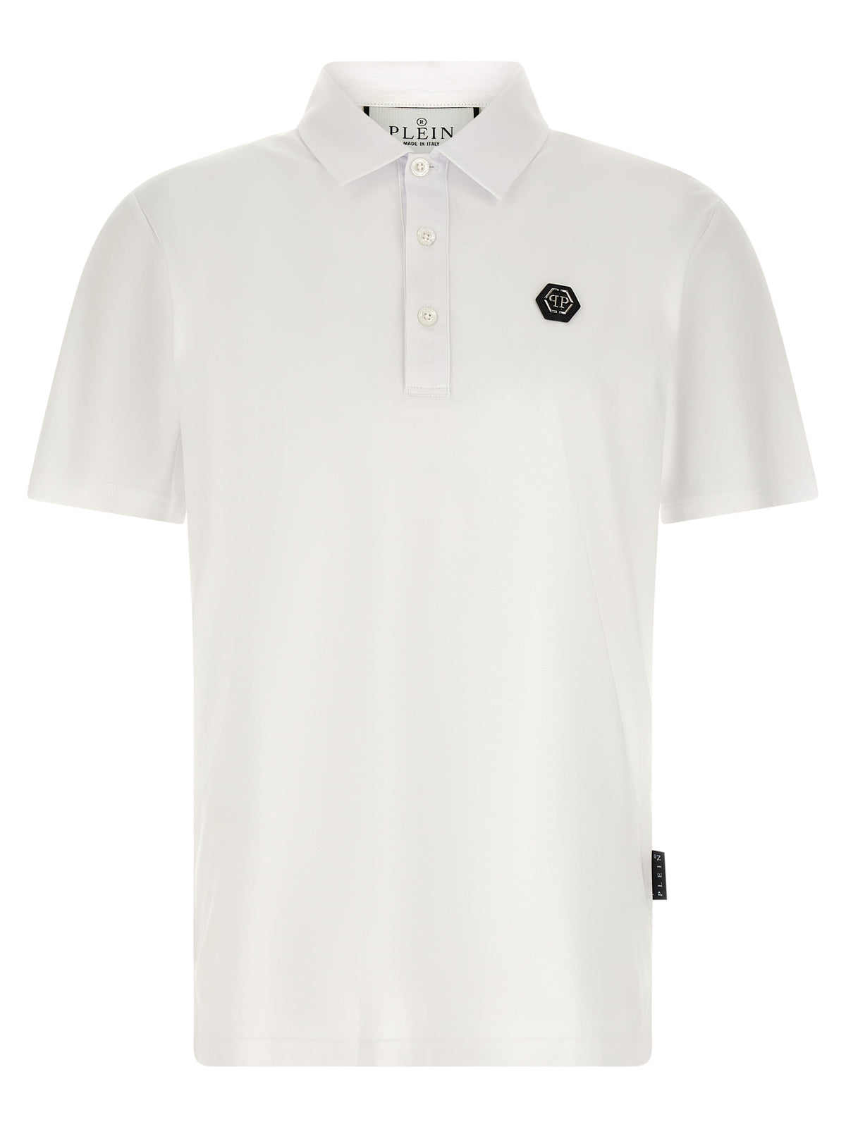 Philipp Plein White Cotton Polo Shirt